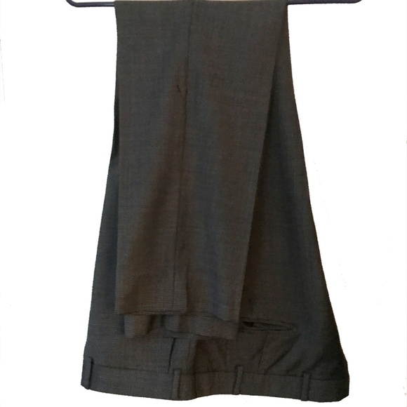 MASSIMO DUTTI HOUNDSTOOTH 100% WOOL SUIT SIZE 46/38 - Picture 14 of 16